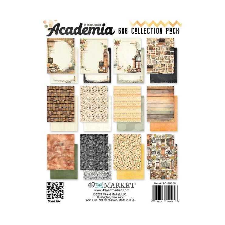 49 and Market Academia 6 x 8 Collection Pack - Craftywaftyshop