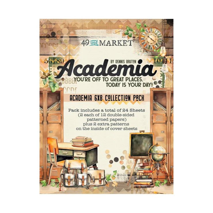 49 and Market Academia 6 x 8 Collection Pack - Craftywaftyshop