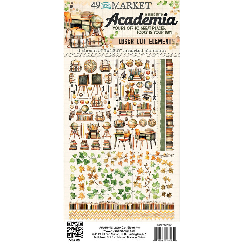 49 and Market Academia Laser Cut Element Set - Craftywaftyshop