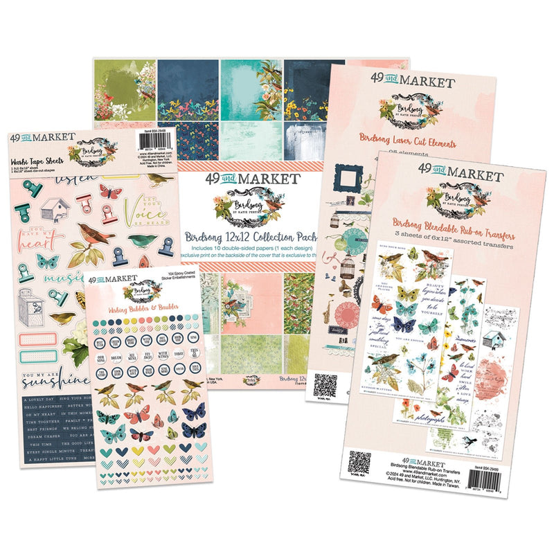 49 and Market Birdsong Collection Bundle - Craftywaftyshop