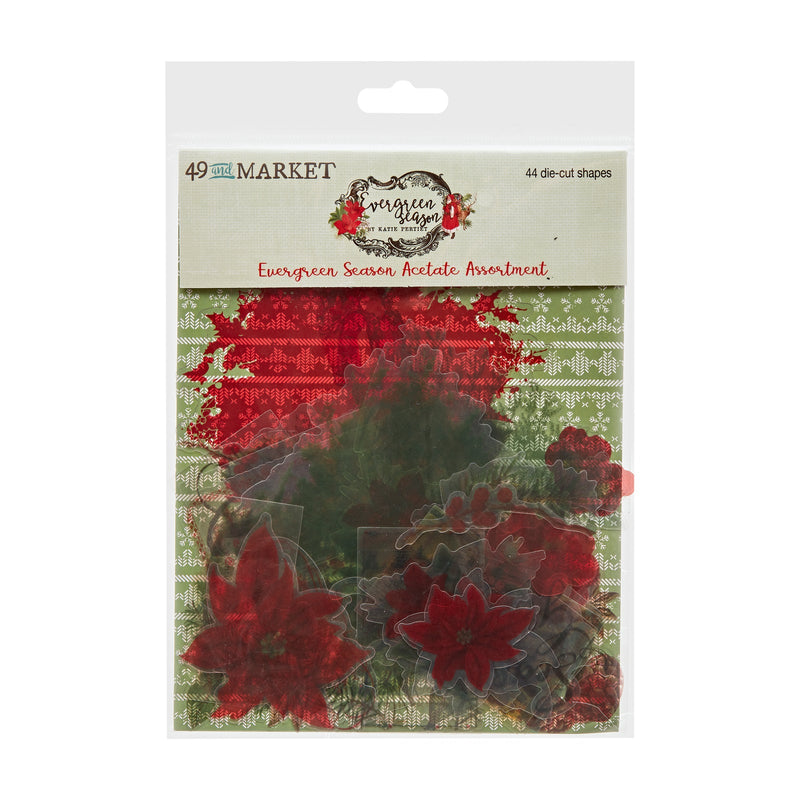 49 and Market Evergreen Season Acetate Assortment Set - Craftywaftyshop