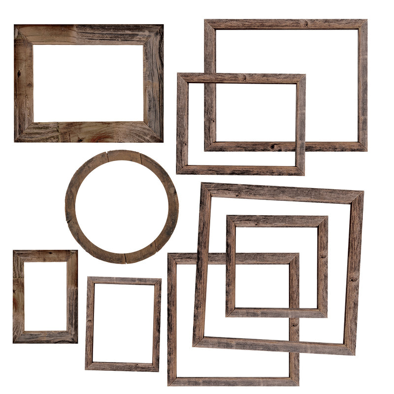 49 and Market Evergreen Season Chipboard Frames - Craftywaftyshop