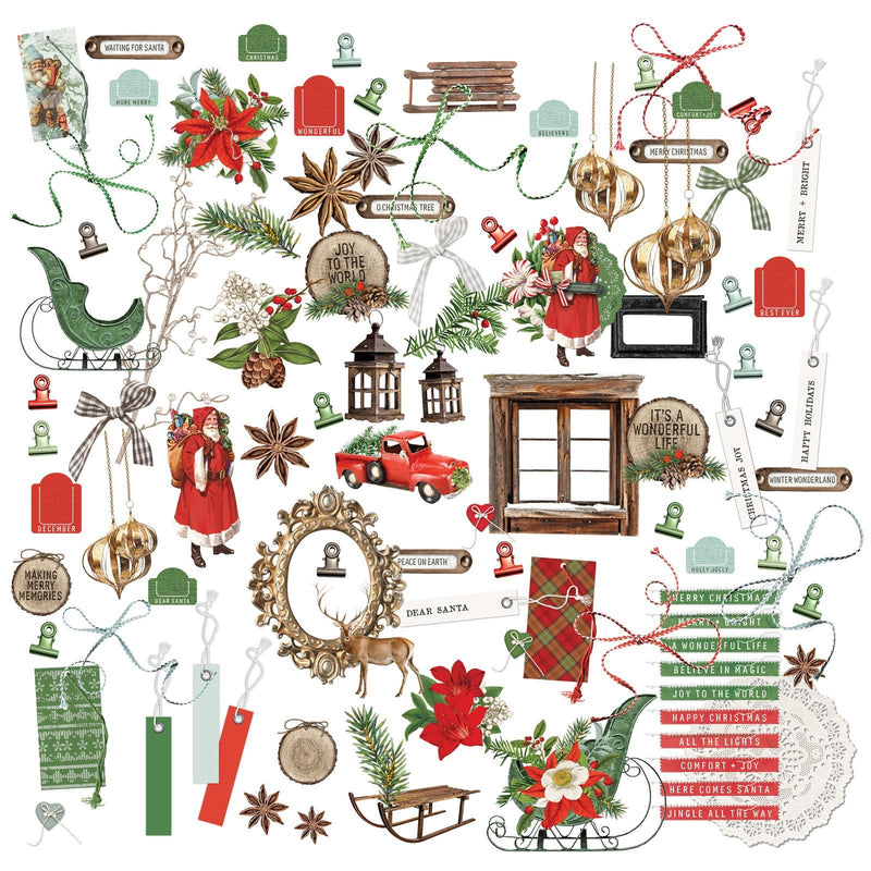 49 and Market Evergreen Season Laser Cut Elements - Craftywaftyshop