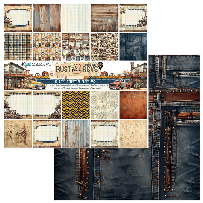 49 and Market Rust and Revs 12 x12 Collection Pack - Craftywaftyshop