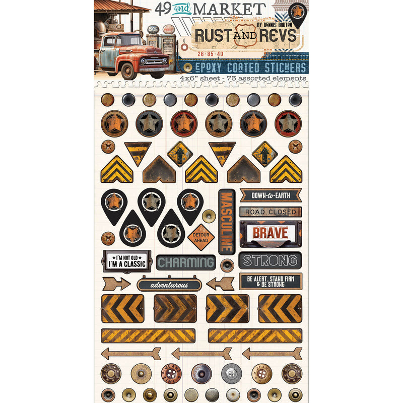 49 and Market Rust and Revs Wishing Bubbles Epoxy Stickers - Craftywaftyshop