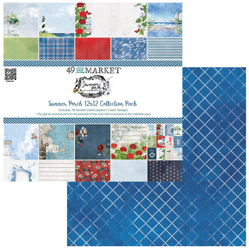 49 and Market Summer Porch 12×12 Paper Collection Pack - Craftywaftyshop