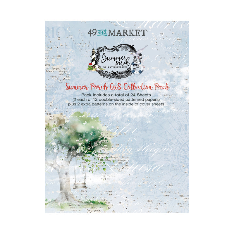 49 anf Market Summer Porch 6×8 Paper Collection Pack - Craftywaftyshop