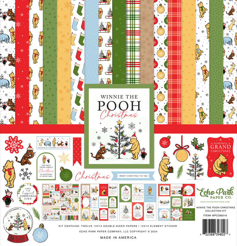 Echo Park Winnie The Pooh Christmas Collection Kit