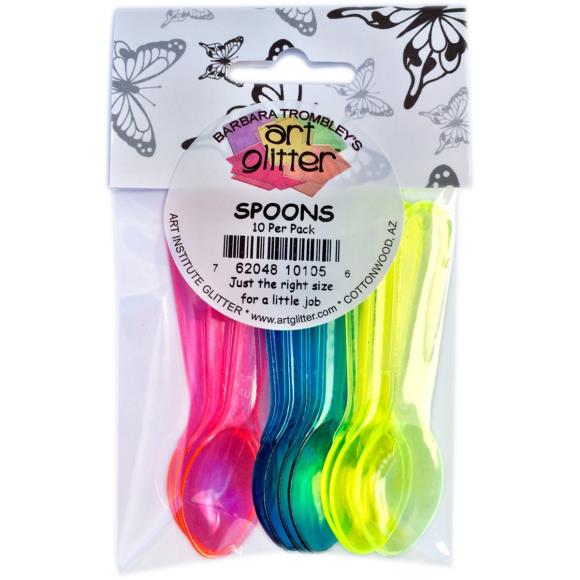 Art Institute Glitter Spoons - Craftywaftyshop