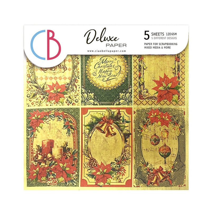 Ciao Bella Deluxe The Nutcracker Paper Gold 6"x6" - Craftywaftyshop