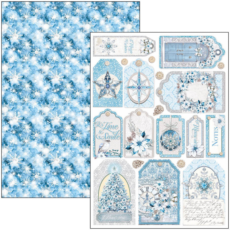 Ciao Bella Elegance of Blue Creative Ephemera Pad A4 - Craftywaftyshop