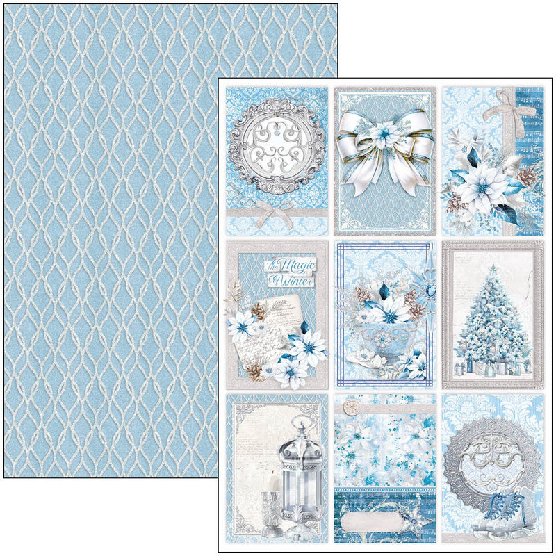 Ciao Bella Elegance of Blue Creative Ephemera Pad A4 - Craftywaftyshop