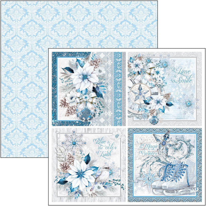 Ciao Bella Elegance of Blue Pad 8"x8" - Craftywaftyshop