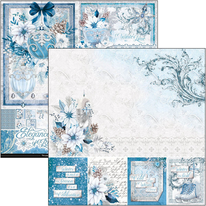 Ciao Bella Elegance of Blue Pad 8"x8" - Craftywaftyshop