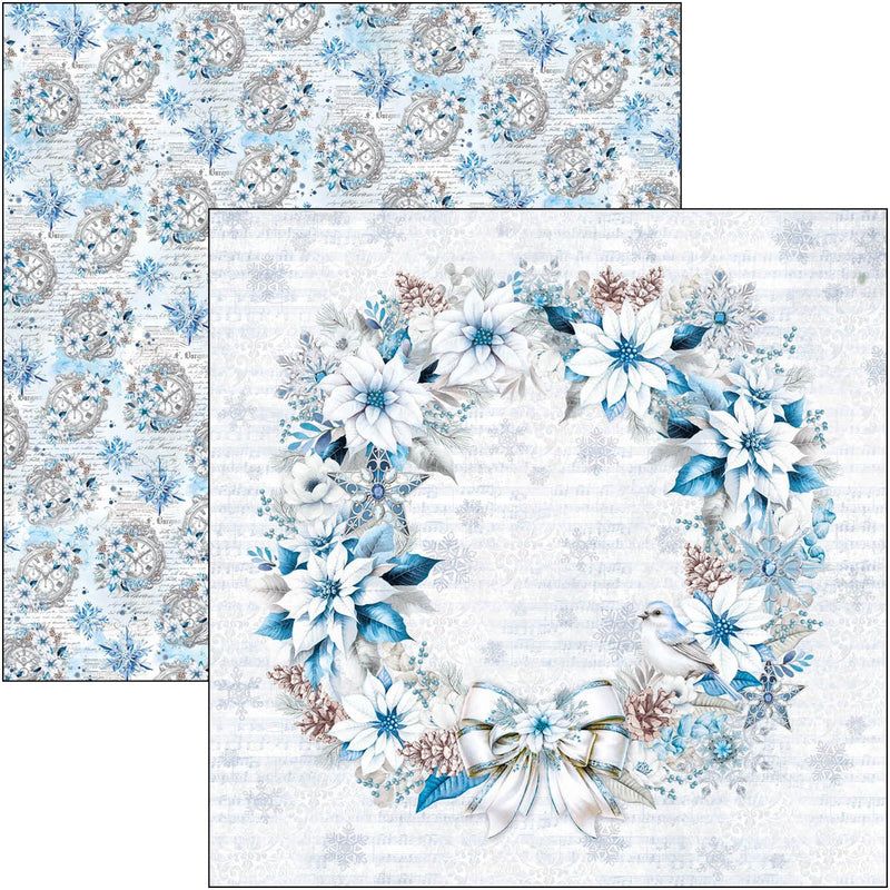 Ciao Bella Elegance of Blue Patterns Pad 12"x12" - Craftywaftyshop