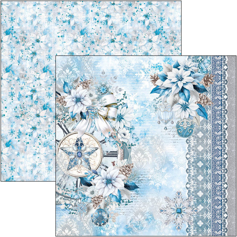 Ciao Bella Elegance of Blue Patterns Pad 12"x12" - Craftywaftyshop