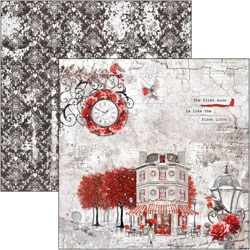 Ciao Bella Paris Je t’aime Pad 8"x8" - Craftywaftyshop