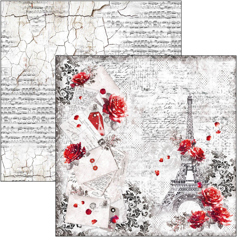 Ciao Bella Paris Je t’aime Pad 8"x8" - Craftywaftyshop