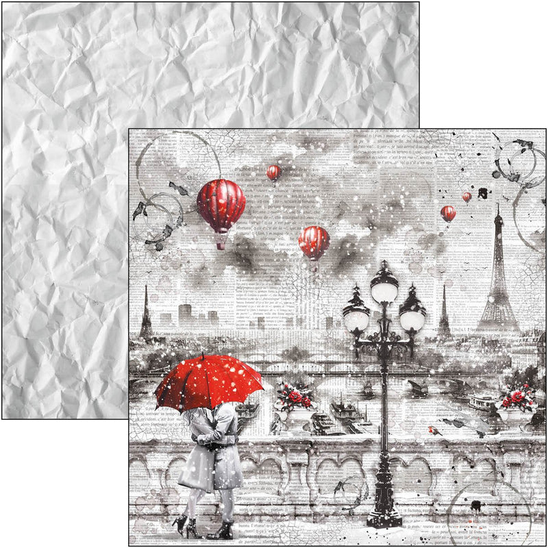 Ciao Bella Paris Je t’aime Pad 8"x8" - Craftywaftyshop