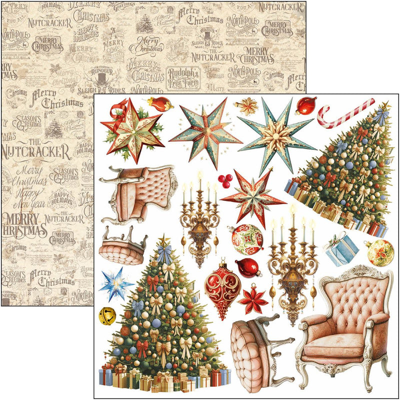 Ciao Bella The Nutcracker Fussy Cut Ephemera Pad 6"x6" - Craftywaftyshop