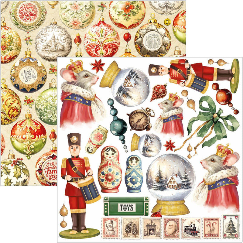 Ciao Bella The Nutcracker Fussy Cut Ephemera Pad 6"x6" - Craftywaftyshop