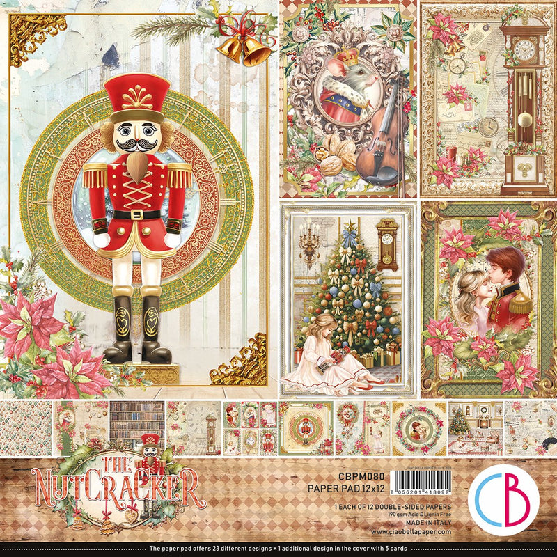 Ciao Bella The Nutcracker Paper Pad 12"x12" - Craftywaftyshop