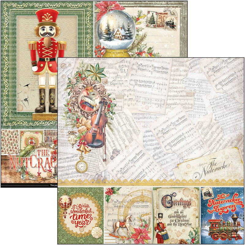 Ciao Bella The Nutcracker Paper Pad 8"x8" - Craftywaftyshop