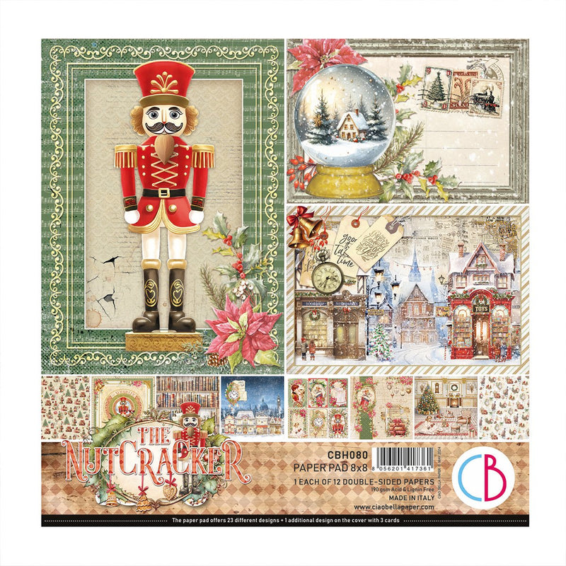 Ciao Bella The Nutcracker Paper Pad 8"x8" - Craftywaftyshop