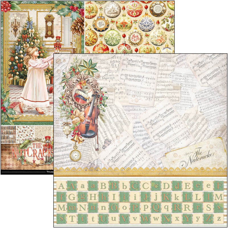 Ciao Bella The Nutcracker Patterns Pad 12"x12" - Craftywaftyshop