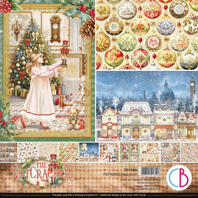 Ciao Bella The Nutcracker Patterns Pad 12"x12" - Craftywaftyshop