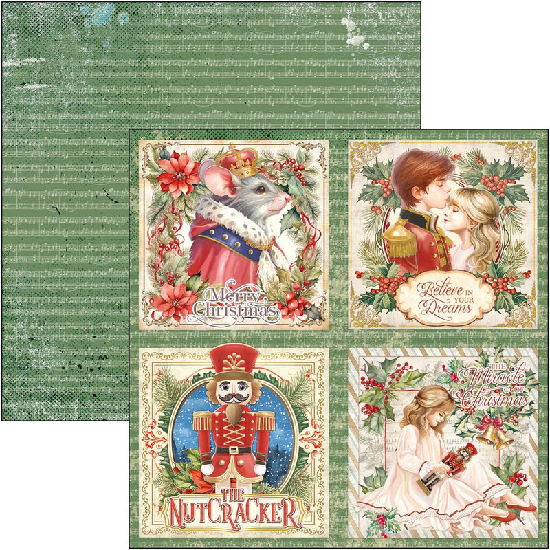 Ciao Bella The Nutcracker Patterns Pad 12"x12" - Craftywaftyshop