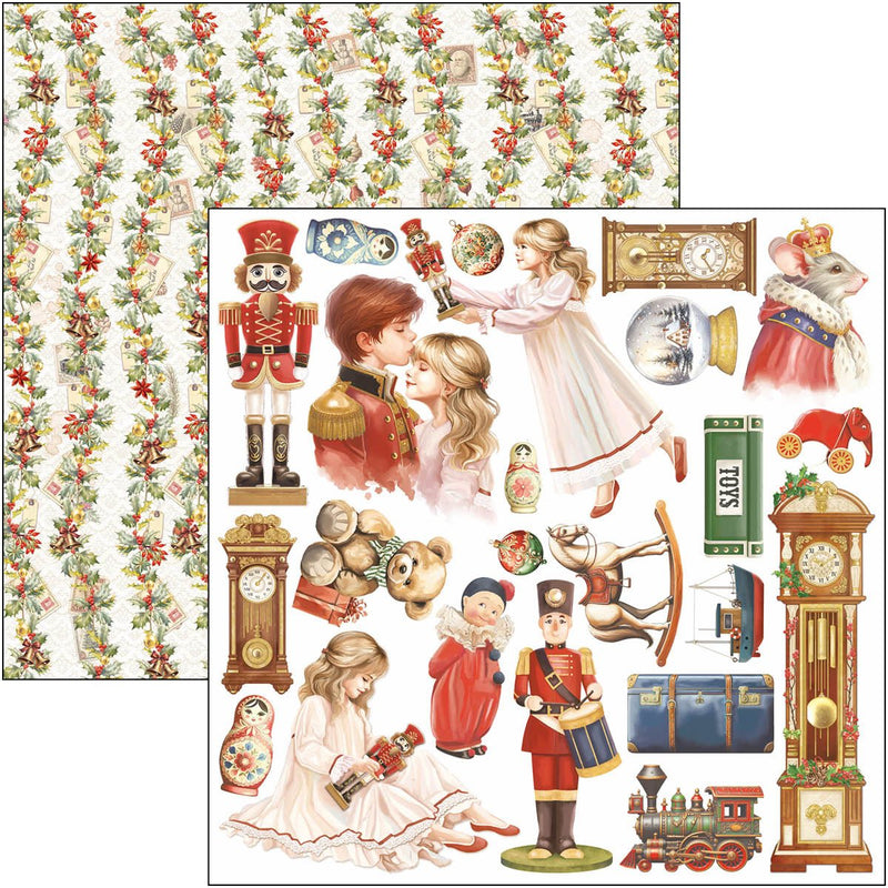 Ciao Bella The Nutcracker Patterns Pad 12"x12" - Craftywaftyshop