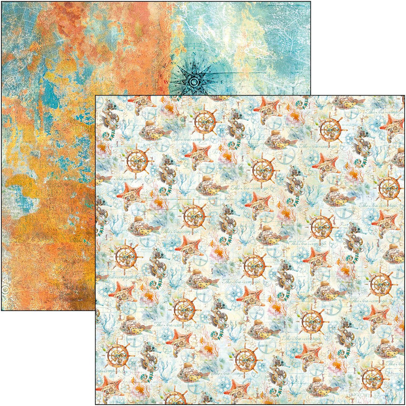 Coral Reef Patterns Pad 12 x 12 by Ciao Bella - Craftywaftyshop