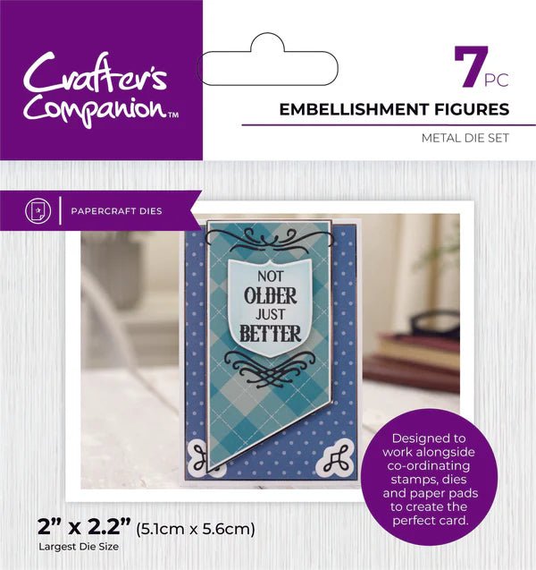 Crafter's Companion Modern Man Metal Die - Embellishment Figures - Craftywaftyshop