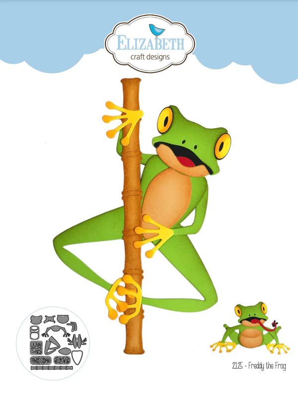 Freddy the Frog Die Set by Elizabeth Craft Designs - Craftywaftyshop