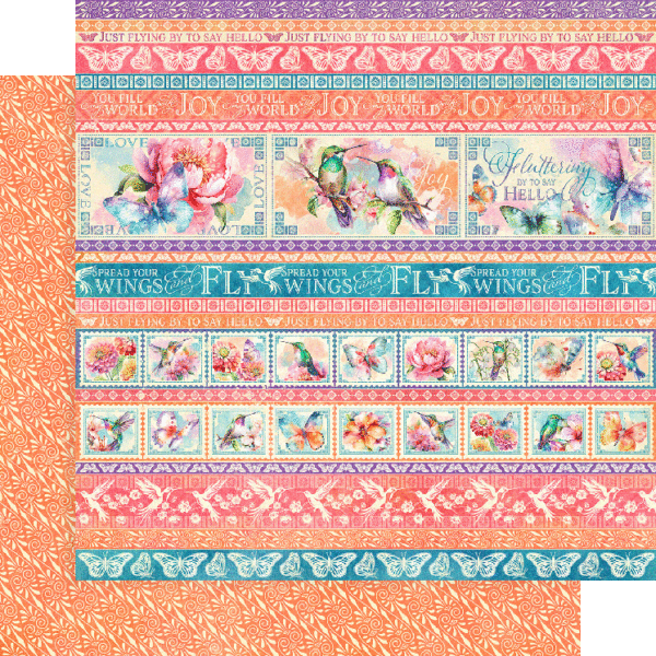 Graphic 45 Flight of Fancy 12×12 Collection Pack - Craftywaftyshop