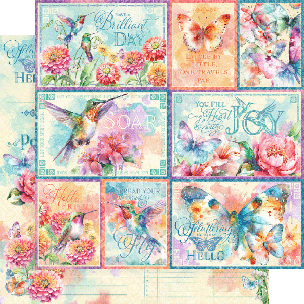 Graphic 45 Flight of Fancy 12×12 Collection Pack - Craftywaftyshop