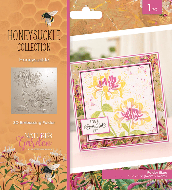 Honeysuckle Collection 3D Embossing Folder Honeysuckle by Crafters Companion - Craftywaftyshop