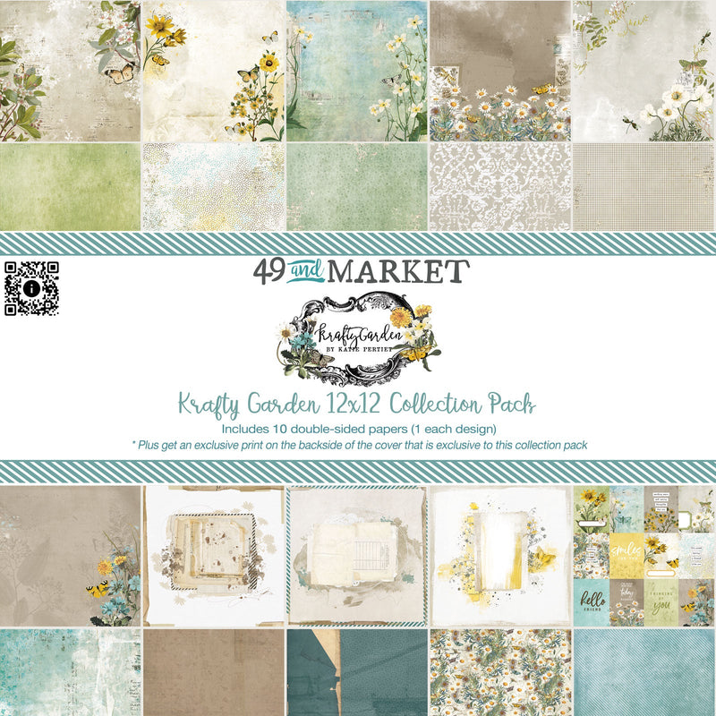 Krafty Garden 12×12 Paper Collection Pack by 49 and Market - Craftywaftyshop