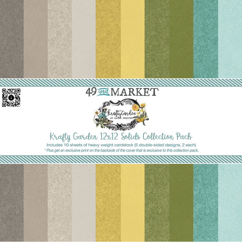 Krafty Garden 12×12 Solids Pack by 49 and Market - Craftywaftyshop