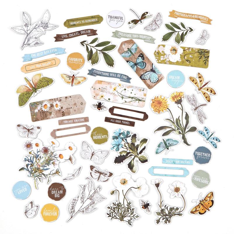 Krafty Garden Chipboard Set by 49 and Market - Craftywaftyshop