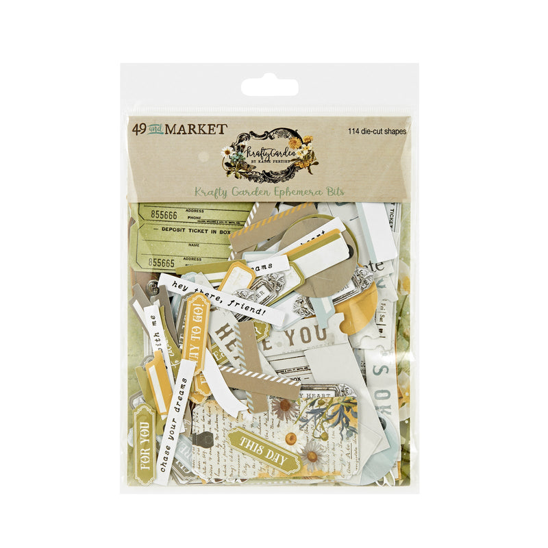 Krafty Garden Ephemera Bits by 49 and Market - Craftywaftyshop