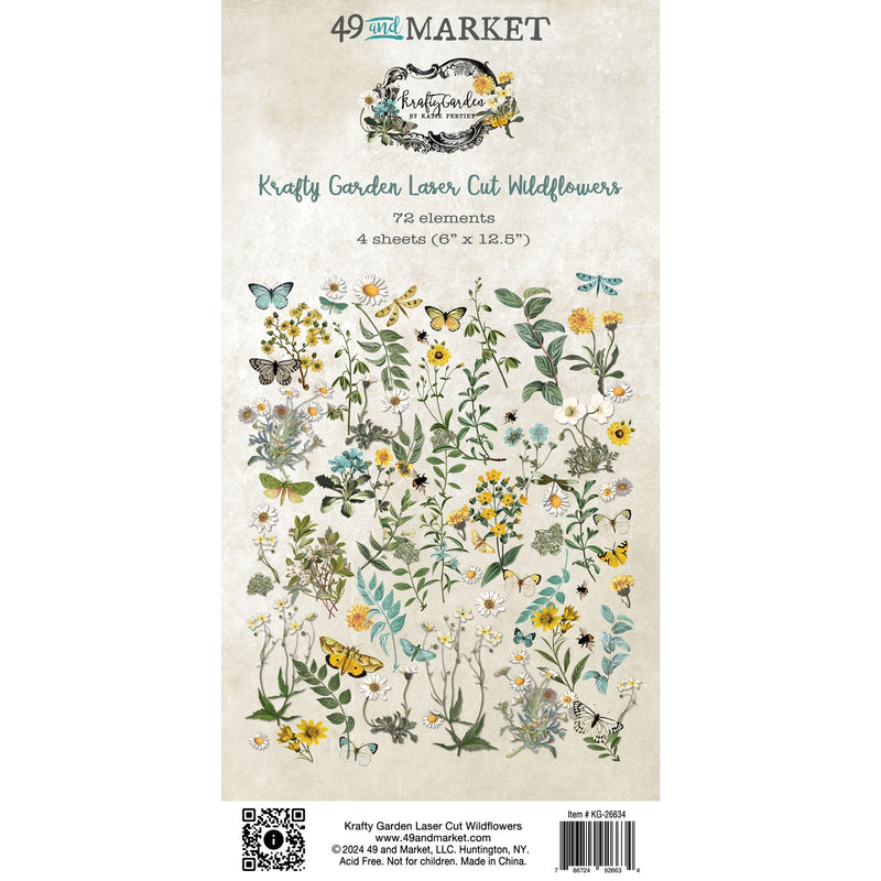 Krafty Garden Wildflower Laser Cuts by 49 and Market - Craftywaftyshop