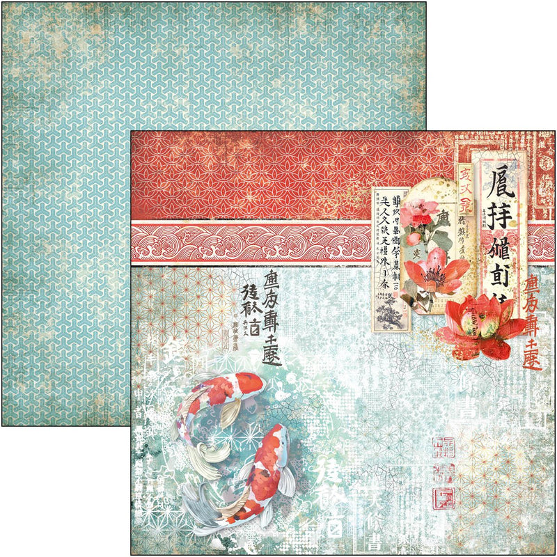 Land Of The Rising Sun Paper Pad 8 x 8 by Ciao Bella - Craftywaftyshop