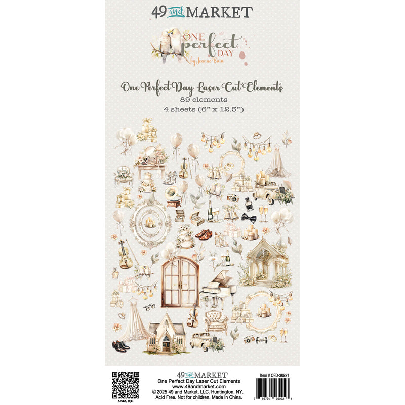 One Perfect Day Laser Cut Element Set by 49 and Market - Craftywaftyshop
