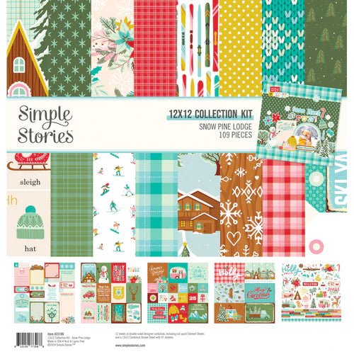 Simple Stories Snow Pine Lodge Collection Kit - Craftywaftyshop