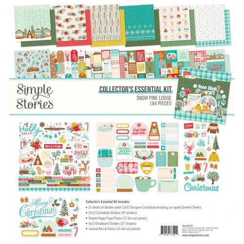 Simple Stories Snow Pine Lodge Collector's Essential Kit - Craftywaftyshop