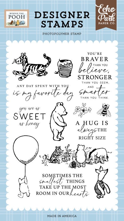 Winnie The Pooh Pooh And Friends Stamp Set by Echo Park - Craftywaftyshop