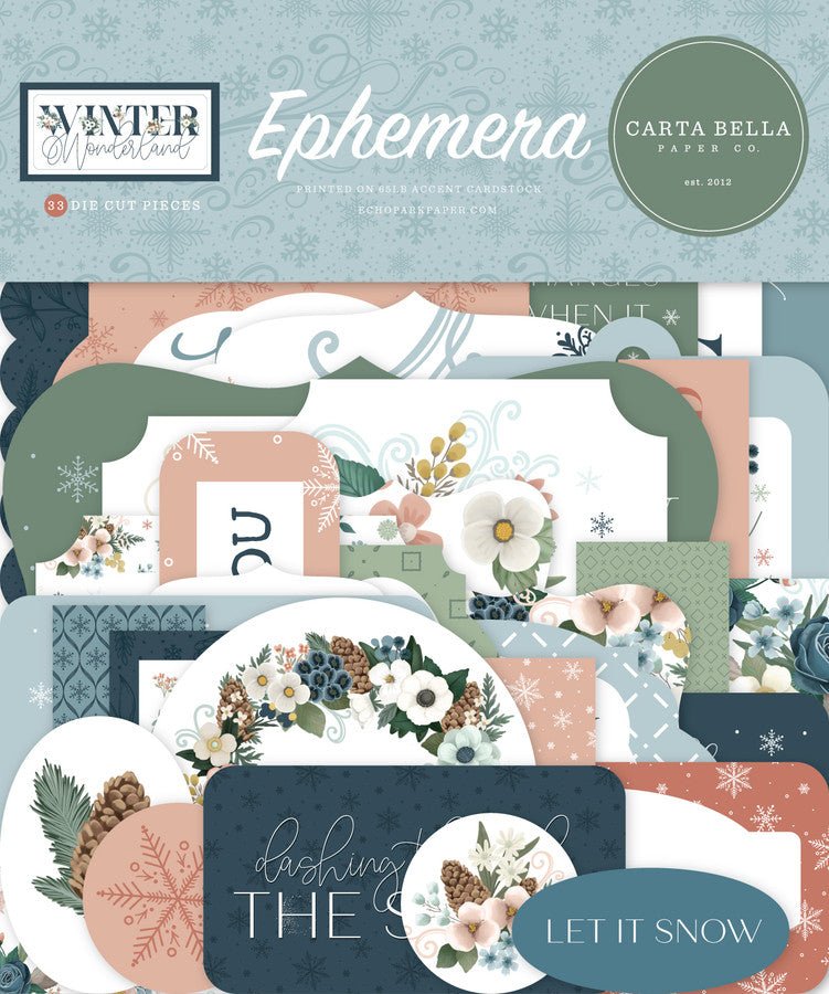 Winter Wonderland Ephemera by Carta Bella - Craftywaftyshop