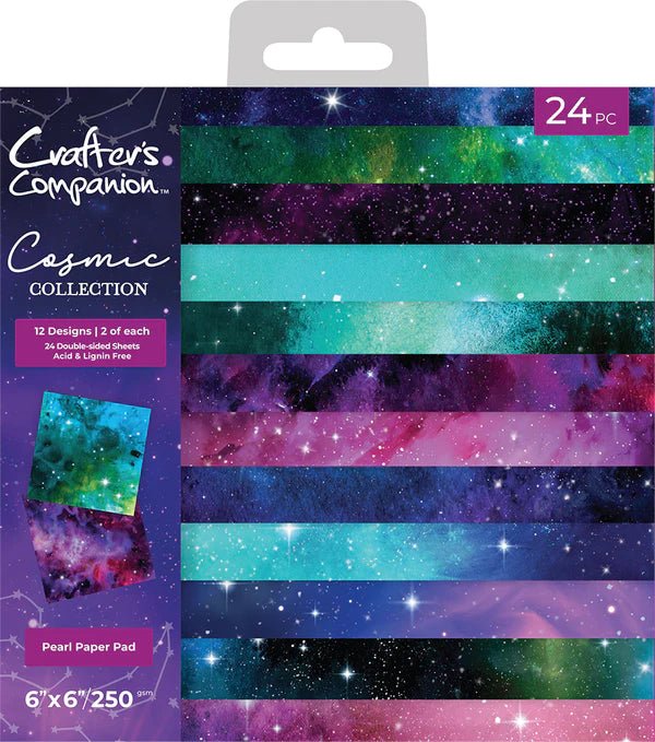 Cosmic Collection 6 x 6 Paper Pad by Crafters Companion - Craftywaftyshop